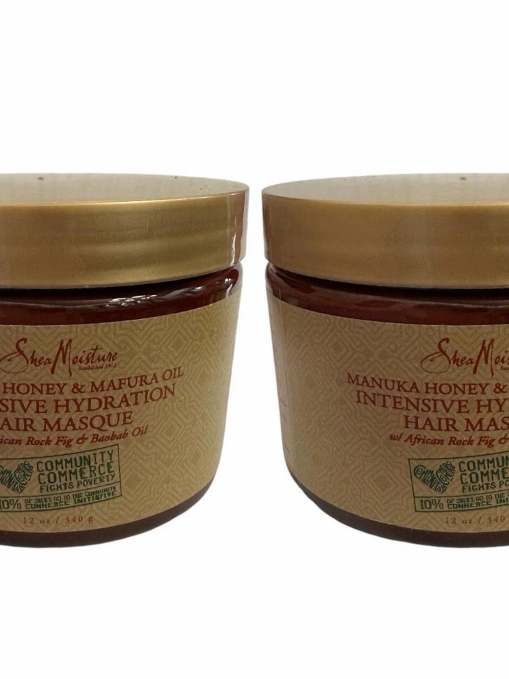 NEW Shea Moisture Manuka Honey & Mafura Oil Intensive Hydration Hair Masque 12oz